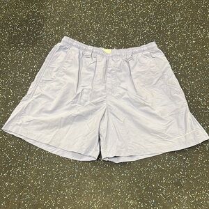 Columbia PFG Mens Fishing Shorts with Liner Light Purple Size Medium